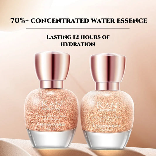 KAN Bubble Foundation with Luminous Hold, 12 hours of makeup retention.