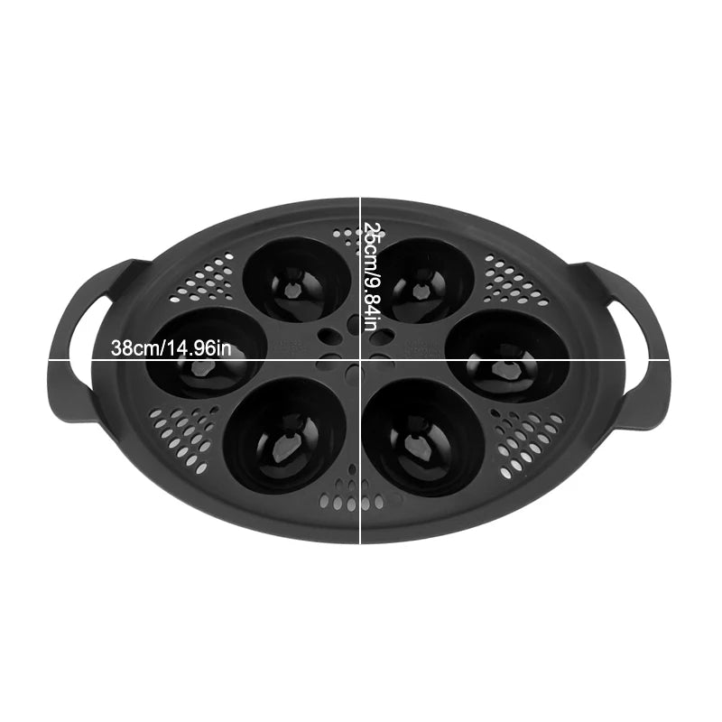 6 in1 Egg Cooker for Thermomix TM5 TM6 TM31 Eggs Poachers Steamer Bowl Mold Tray Boiling Pot Kitchen Baking Mould Cooking Tool