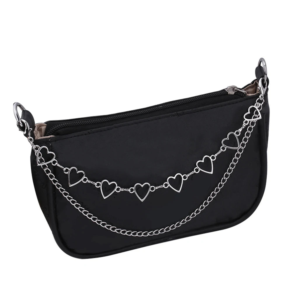 Bag Decoration Metal Chain Strap Pants Clothing Chain Shoulder Bags Chain Bag Handle Pendant With Lobster Buckle Multi-layer DIY