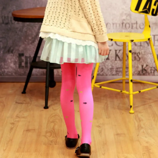 Girls Stockings Kids Tights Spring Autumn Cat Fish Children Pantyhose Stockings Clothes Toddlers Kitty Legging Bodysuits