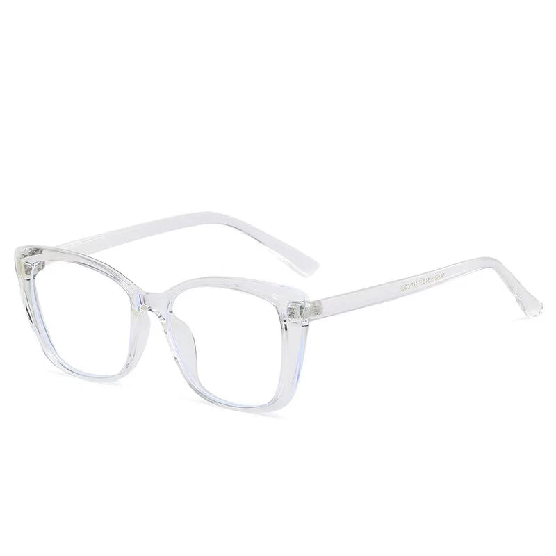 New Fashion Vintage Gradient Eyeglasses For Nearsightedness Anti Blue Light Myopia 2022 Unique Transparent Cat Eye Glasses Frame