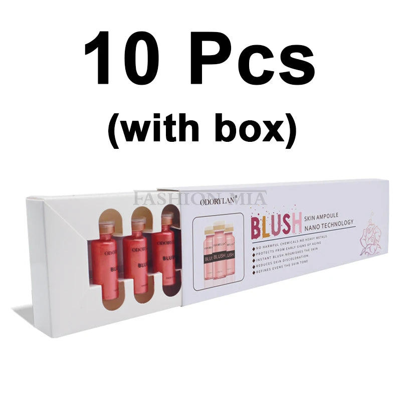 Korea 5ml Semi-Permanent Glow Blush BB Cream Ampoule Serum Set Moisturizing Brighten Serum Concealer Treatment Makeup Skin Care