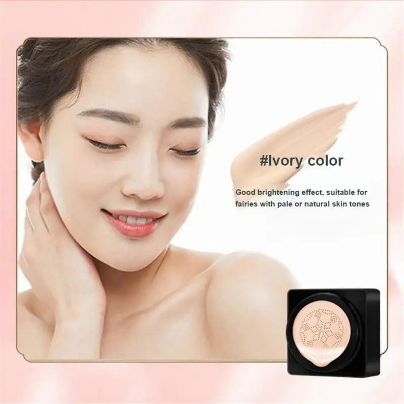 Mushroom Cushion Concealer BB CC Creams Nourishing Moisturizing Foundation Repairing Brightening Invisible Pores Lasting Natural
