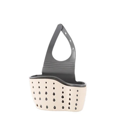 Home Storage Drain Basket Kitchen Sink Holder Adjustable Soap Sponge Shlf Hanging Drain Basket Bag Kitchen Accessories