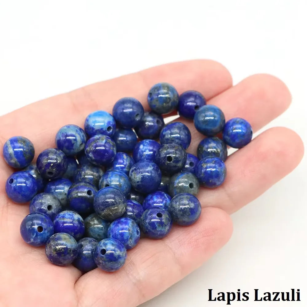 4 6 8 10mm Natural Black Tourmaline Beads Round Smooth Loose Stone Bead For Jewelry Making Diy Bracelet Necklace Accessories