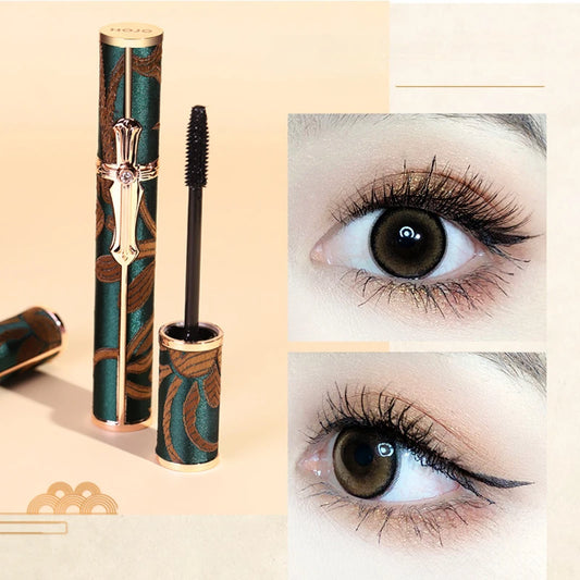 Curling 3D Mascara make up Antiperspirant Not Blooming Long Curling Makeup Sense of Natural Fiber Mascara Cosmetic