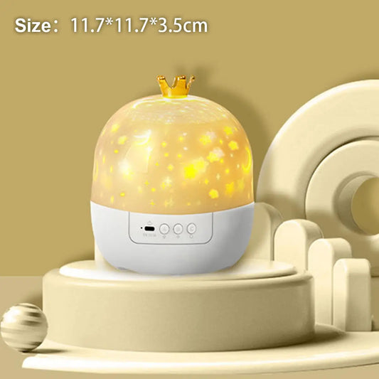 Crown Galaxy Projector 21 In 1 Light Lamp Usb Powered Led Night Room Kids Childrens Projection With Brightness Adjustment Lights