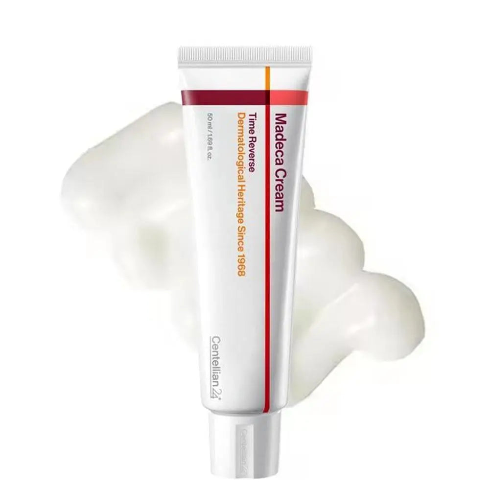 Madeca Time Reverse Cream 50ml Korean Anti-Aging Face Moisturizer with Centella Asiatica Reduces Wrinkles Firms Hydrates