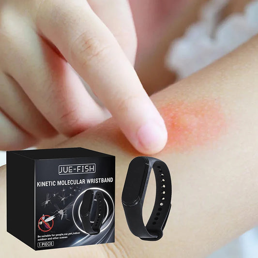 Wearable Mosquito Repellent Unisex Wristband Physical & Ultrasonic Non-Chemical For Home & Outdoor Includes 2 Batteries