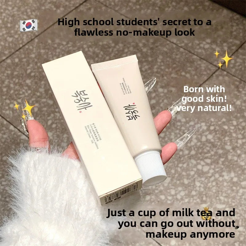 Korean Rice Extract Cream Spf50+ Hydrate Moisturizing Improve Dullness Even Out Brighten Skin Tone Last Light-feeling Concealer