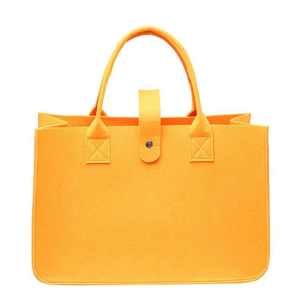 New Fashion Women Bag Felt Cloth HandBag Female Large Capacity Totes Ladies Solid Color Travel Shopping Bags Purses bolso mujer