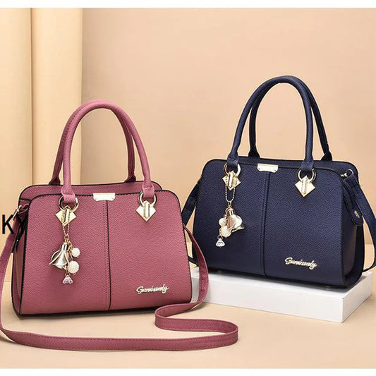 New shoulder Bag leather Women's luxury designer handbag for 2025 women European and American retro cross body Tote bags