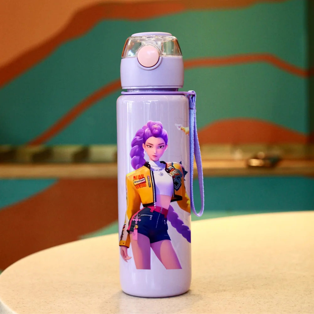 3D Printed Kpop Demon Hunters Cartoon Water Bottle –Portable Fashion Cup-700ML Milk Juice Cup Drinking for Outdoor Travel