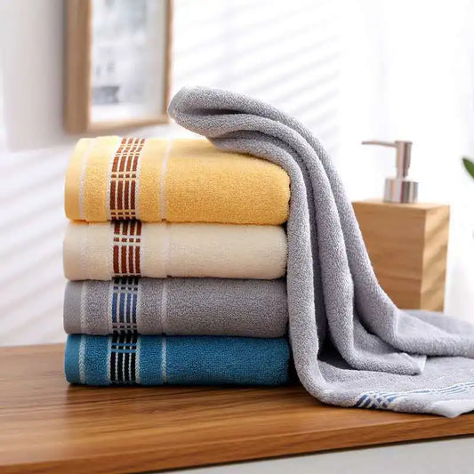 33 * 73cm Cotton Towel Soft Comfortable Thickened Absorbent and Quick Drying Face Towel and Shower Towel Adult Home Daily Gift