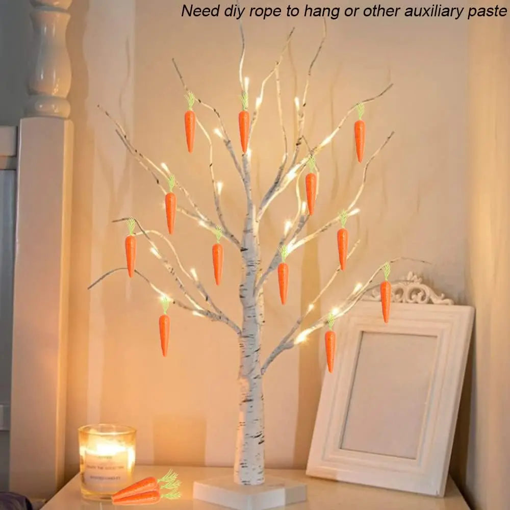 Easter Decoration Artificial Fake Carrots Artificial Carrots Lifelike Mini Carrots For Table Centerpieces Garden Display Home