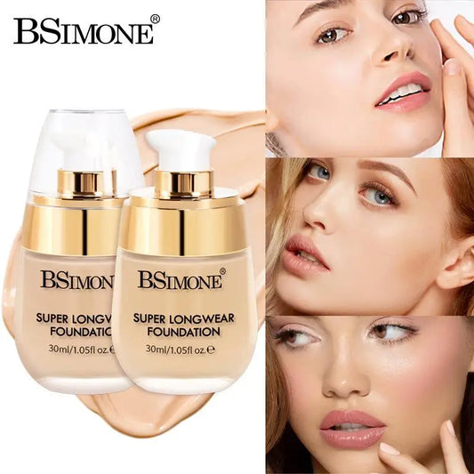 BSIMONE 30ml Liquid Foundation, Moisturizing And Long-Lasting, Natural Finish For Bright, Even Skin Tone
