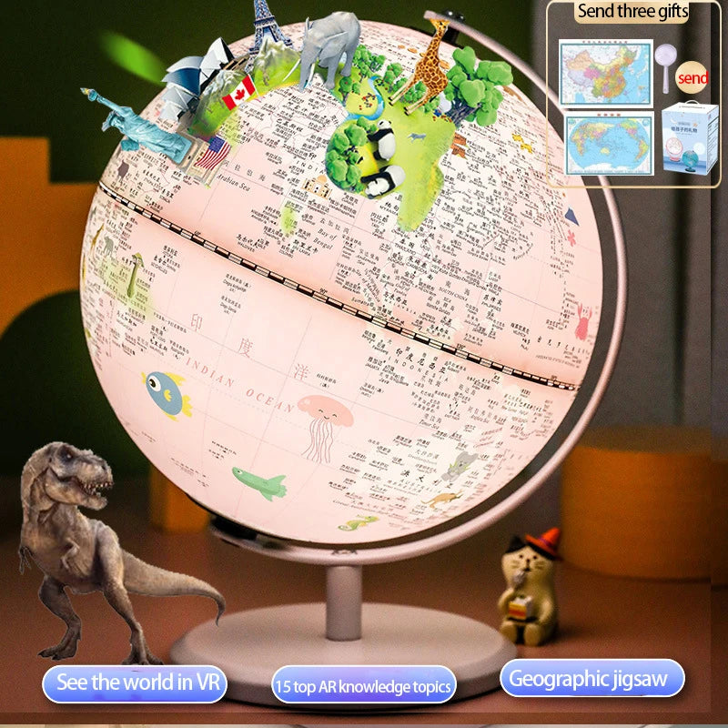 Globe decoration AR intelligent pronunciation desk lamp creative birthday gift for children