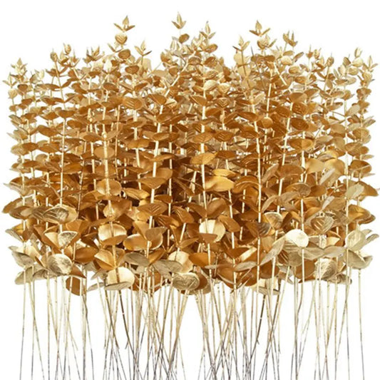Artificial Eucalyptus Leaves branch Hotsale Holiday Party christmas Diy gift Home Vase Wedding bridal bouquet Accessories decor