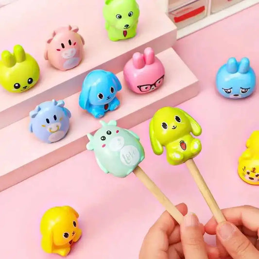 1 Piece Lytwtw's Stationery Creative Bear Animals Cartoon Pencil Sharpener Office Supplies Gift Kawaii School Accessories