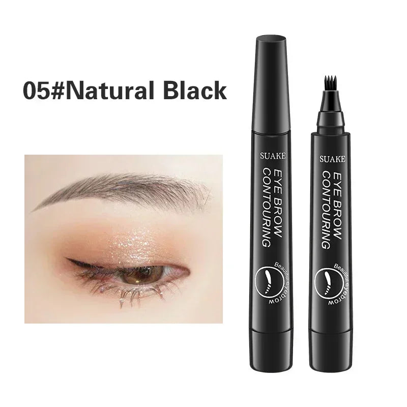 4 Point Eyebrow Pencil Makeup for women Waterproof Liquid Eyebrow Pen Makeup Eyebrow Pencil Microblade Cosmetics Durable