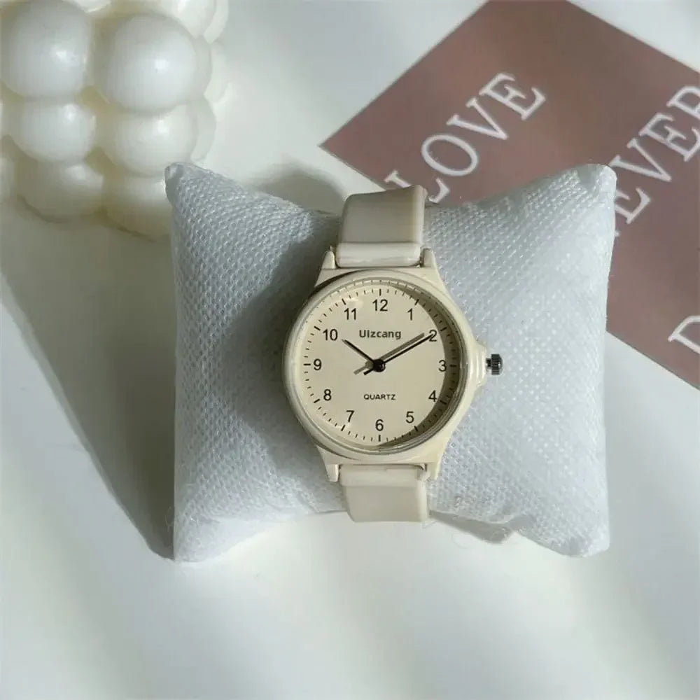 Casual Women Watches Simple Silicone Strap School Student Girls Quartz Wristwatches Creative Birthday Gift for Female