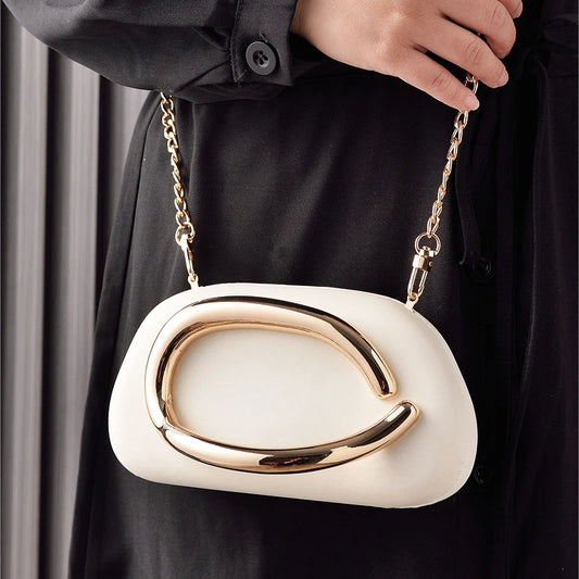 White Women Bag 2025 Brand Shoulder Handbag Korean Style Luxury Designer Mini Cross Body Bag High Quality Evening Lady Clutch