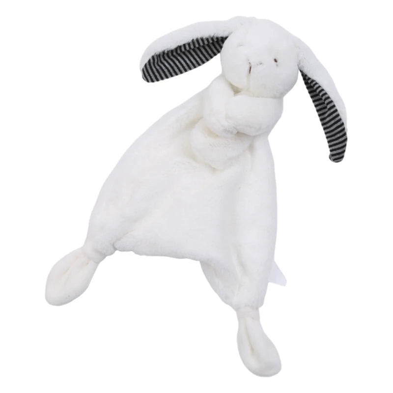 11'' Mood Comforter Bunny Baby Teething Toy Soft Animal for Doll Room Decoration Mood Appease Toy for Infant Crib Orname