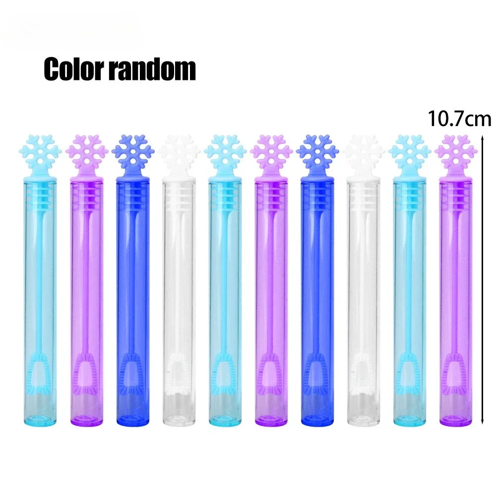 100/10PCS Colorful Bubble Soap Bottles 5 Holes Wand Tube Bubble Empty Soap Bottles Tube Wedding Gifts Birthday Party Decoration