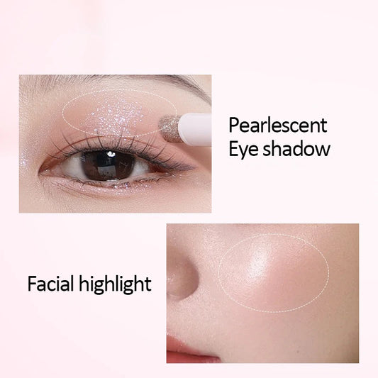 Water-like Jelly Eyeshadow Stick Pearlescent Glitter High-gloss Eyeshadow Crystal Shiny Multi-color Eye Shadow Highlighter Stick
