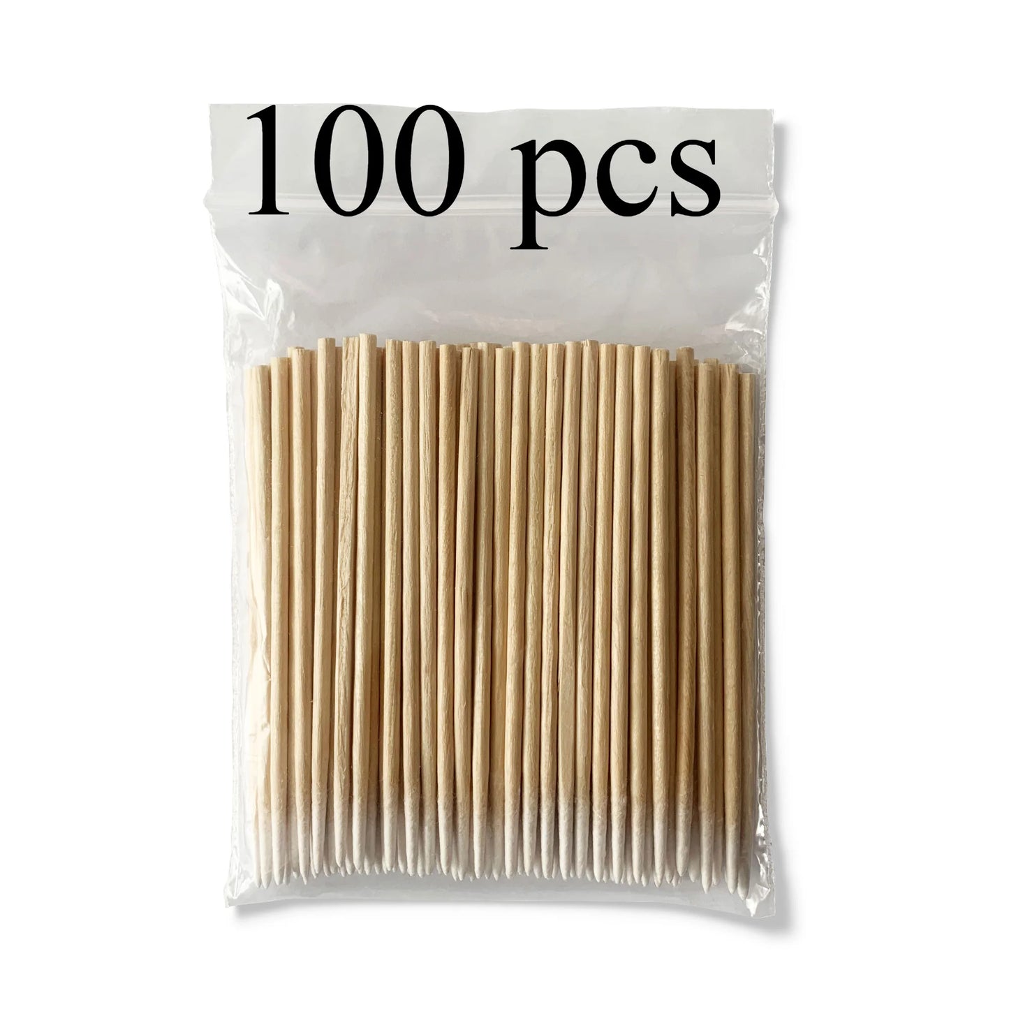 100/500pcs Micro Wood Cotton Swab Eyelash Extension Tools Tatoo Microblading Cleaning Wooden Sticks Cosmetic Cotton Brush Buds