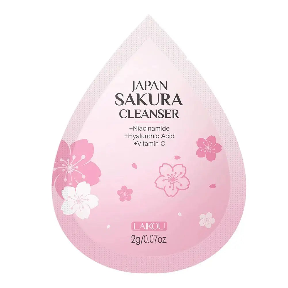 Sakura Skin Care Set Face Cream Serum Toner Facial Cleanser Sunscreen Eye Cream Face Skin Care Set Product Gift Daily Skin Care