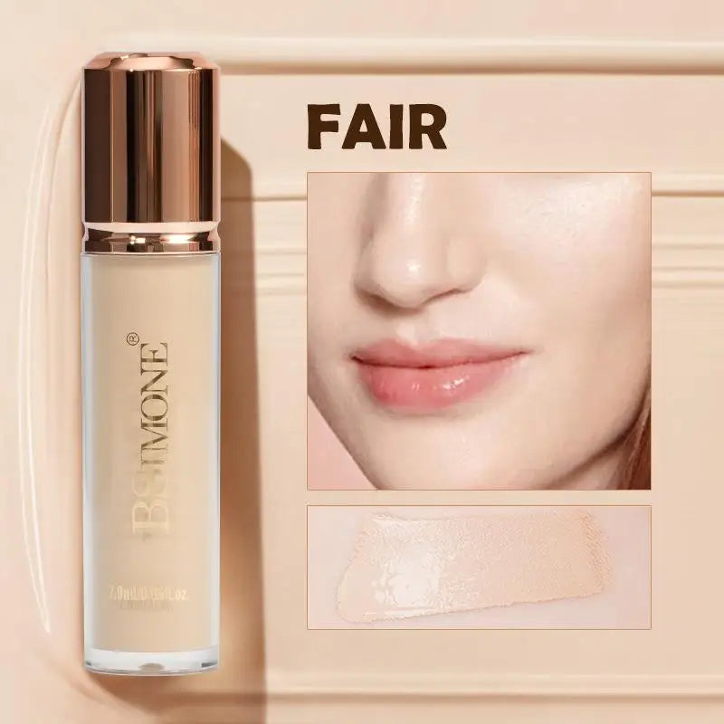 BSIMONE Face Liquid Foundation Base Full Coverage Oil-Control Long Wear Smooth Lightweight Natural Cover Waterproof Matte