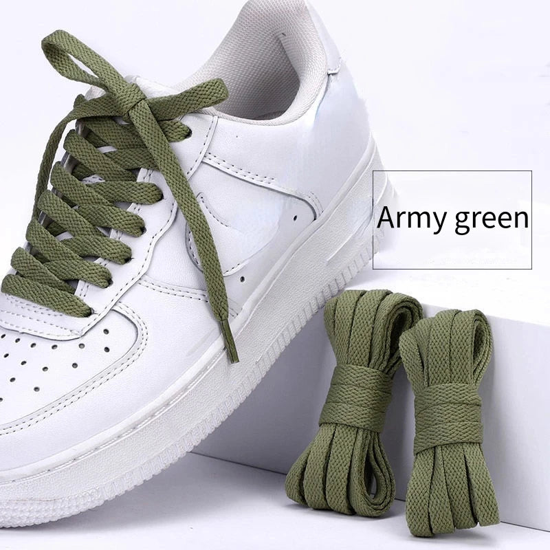 1 pair flat shoes Solid color shoelaces Canvas shoes sports and leisure shoelaces length 100/120/140/160/180cm Shoe accessories