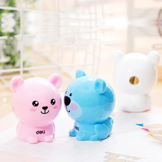 1 Piece Lytwtw's Stationery Kawaii Cow Cartoon Pencil Sharpener Office Supplies Kawaii School Accessories