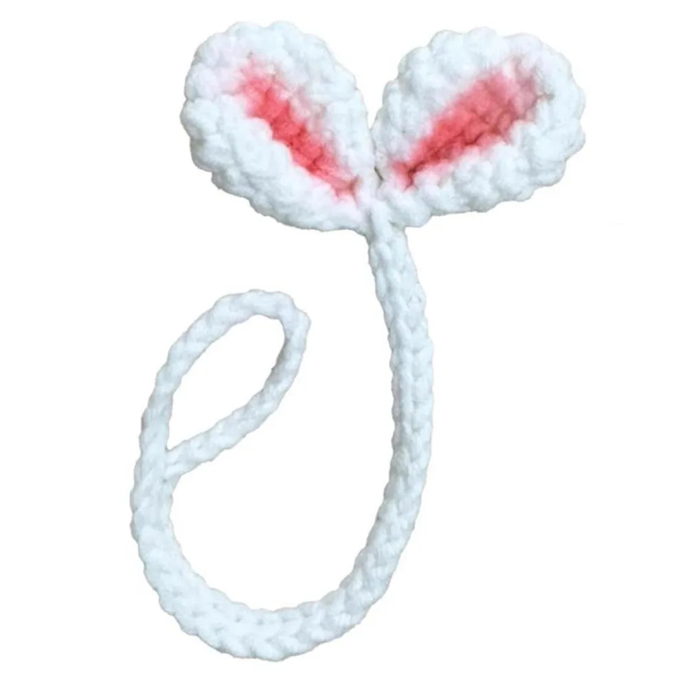 Multifunctional Hand-Knitted Crochet Leaf Sprout Versatile Crochet Leaf Bud Headphone Decor Cute Decor Cable Tie