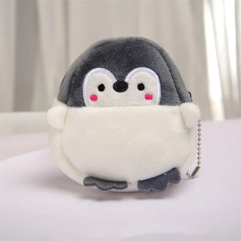 Women Cute Penguin Coins Wallets Lipstick Earphone Organizer Fashion Pendant Keychain Storage Zero Wallet Gifts Pendant