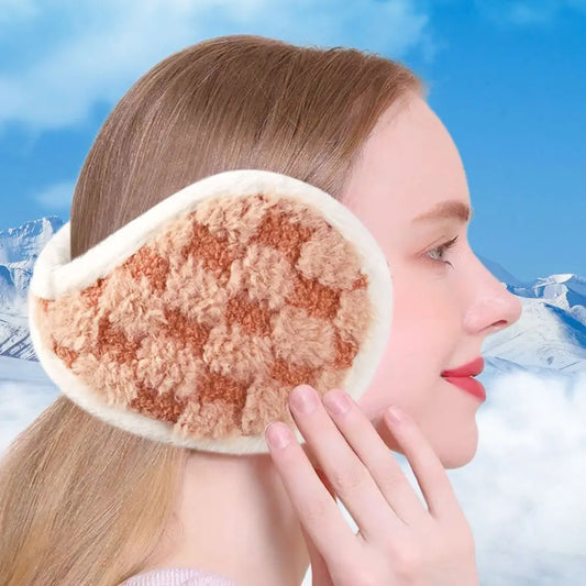 Fashion Coldproof Autumn Winter Earmuffs Thicken Warm Plush Women Men Ear Muffs Comfortable Windproof Earflap Outdoor
