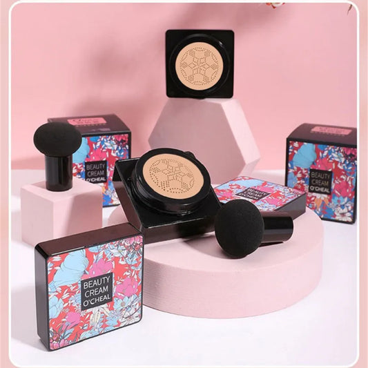 Mushroom Cushion Concealer BB CC Creams Nourishing Moisturizing Foundation Repairing Brightening Invisible Pores Lasting Natural
