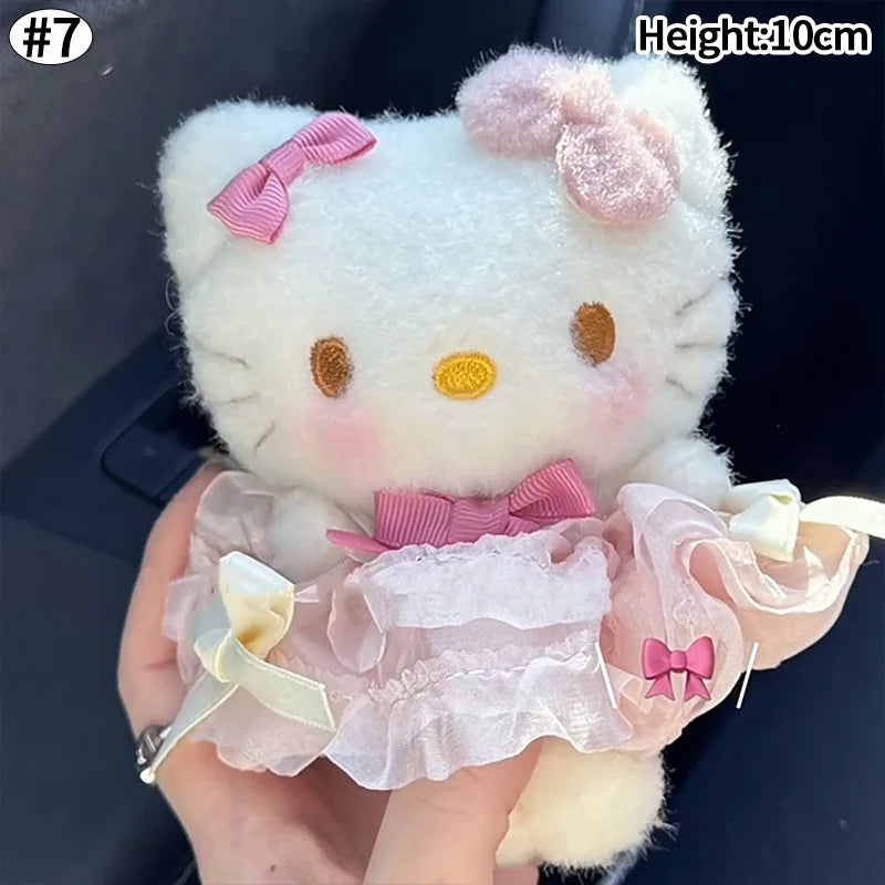 Sanrio Hello Kitty Keychain Cute Cartoon Bag Pendant Plush Doll Charms Car Key Ring Backpack Accessories Women Girl Gifts