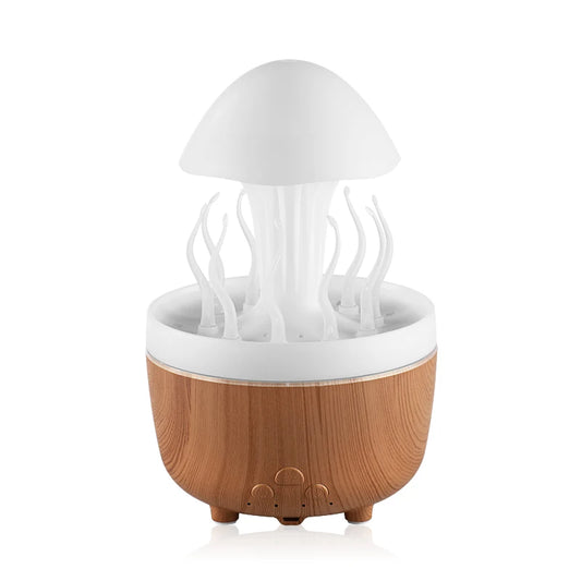 Rotating Raindrop Essential Oil Diffuser, 7-Color Changing Night Light Home Ultrasonic Cool Mist Humidifier with Remote Control