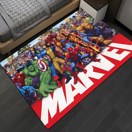 Marvel Series Customizable Carpets for Home Decor - Ideal for Bedrooms Living Rooms Sofas Camping Picnics Children's Rooms