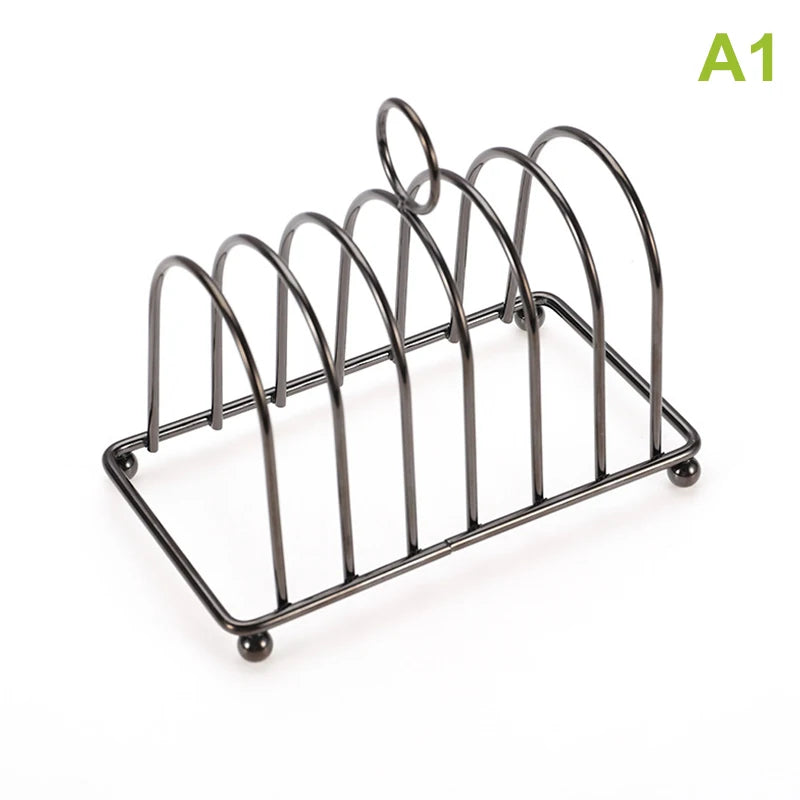 1Pcs Stainless Steel Cooking Rack Versatile Use as Toast Stand Bread Rack Baking Grid Pizza Plate Grill Pot Air Fryer Accessory