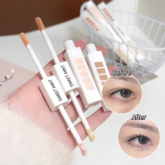 Double-head concealer, brightens and contours the face, naturally covers and creates a three-dimensional makeup look