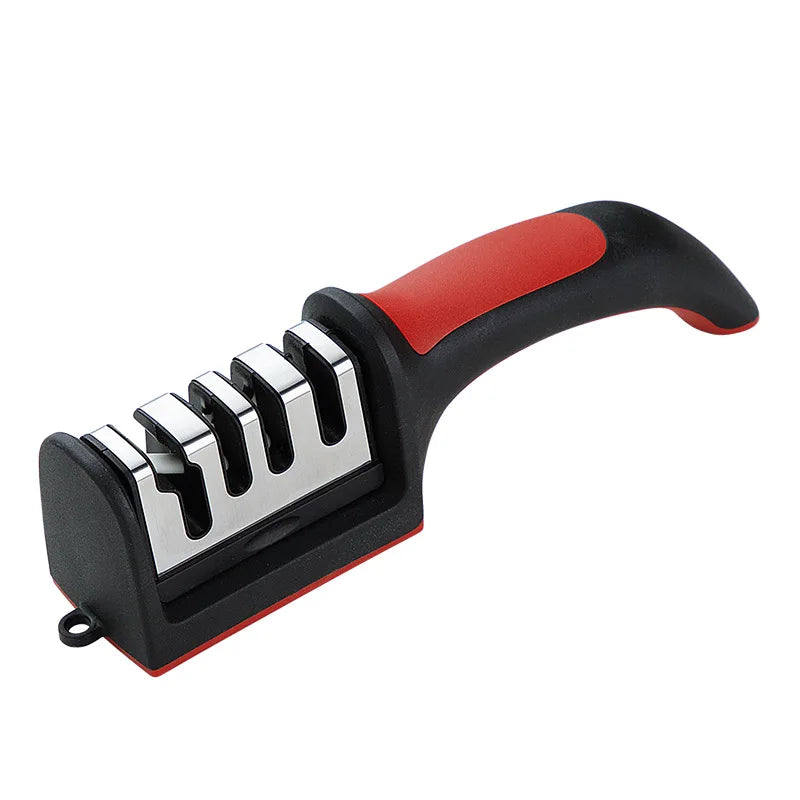 3/4 Segment Knife Sharpener Kitchen Multifunctional Handheld Fast Sharpening Stone Three-stage Cutting Knife Kitchen Supplies