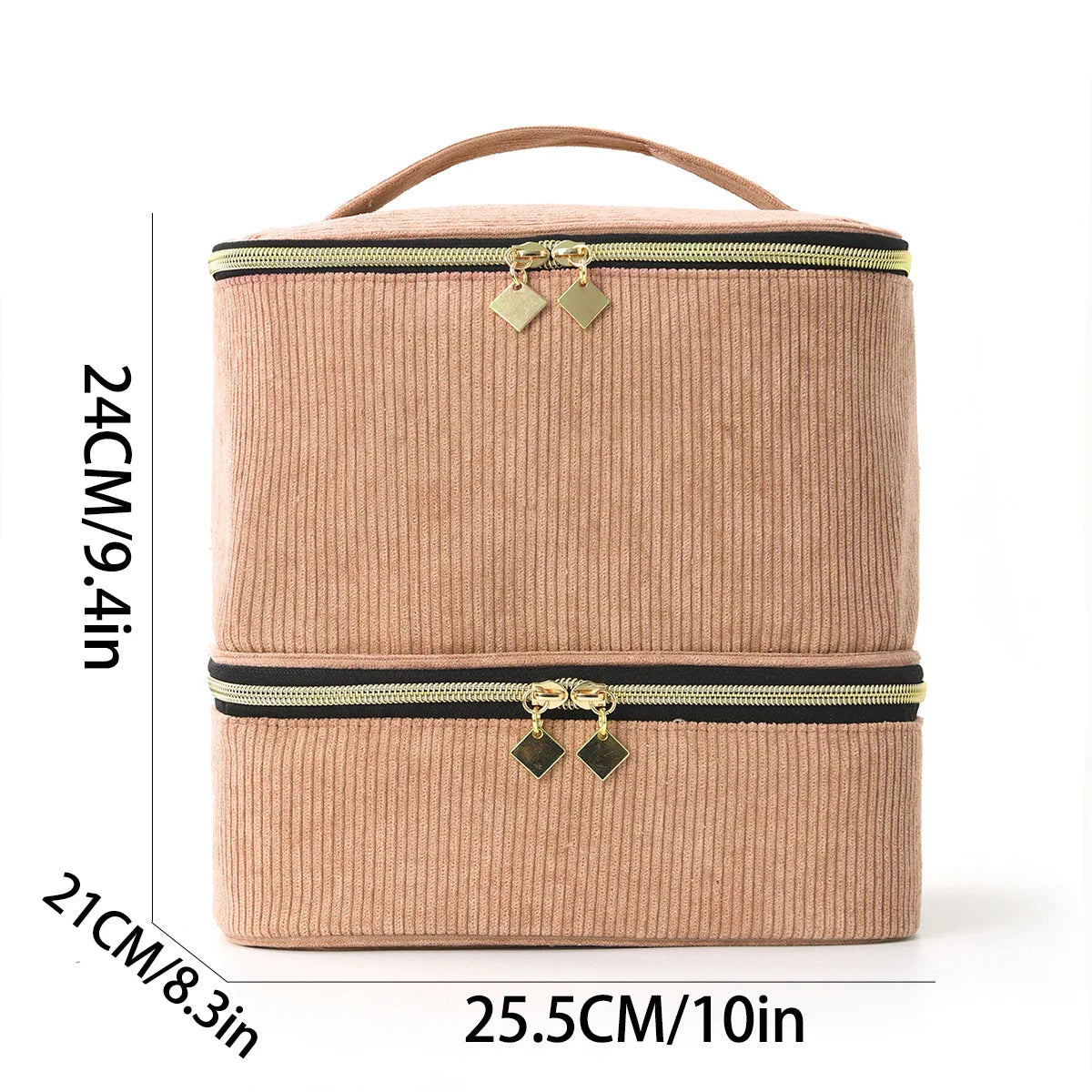 Nail Polish Storage Bag Essential Oil Bag Portable Cosmetic Nail Care Kit Nail Care Tool Storage Box Double Layer 30 Compartment