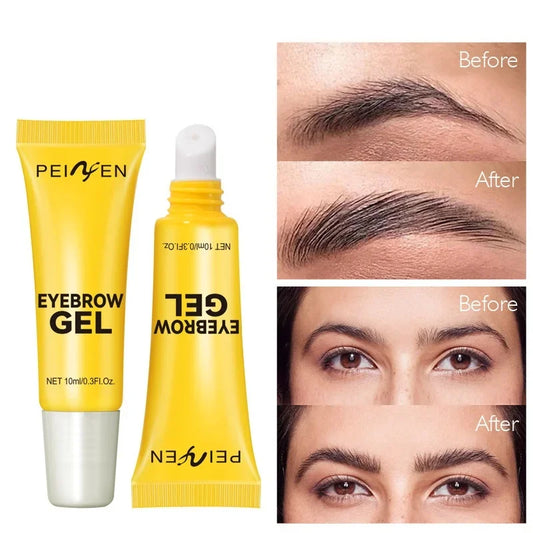 Eyebrow Gel Waterproof Transparent Quick Dry Eyebrow Long-lasting Eyebrow Shaping Gel Eyebrow Shaping Cream With Brush