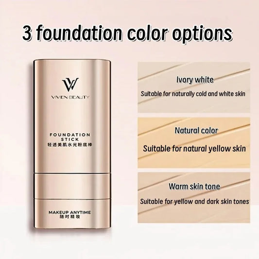 VIVIEN BEAUTY Double-Head Foundation Stick - Light Transparent Concealer Erases Spots & Acne Pores While Brightening Skin Tone