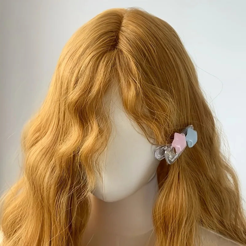Golden Yellow Fluffy Wool Roll Mechanism Synthetic Wig | European and American Retro Lolita Super Long Hair Cover