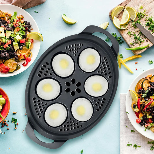 6 in1 Egg Cooker for Thermomix TM5 TM6 TM31 Eggs Poachers Steamer Bowl Mold Tray Boiling Pot Kitchen Baking Mould Cooking Tool