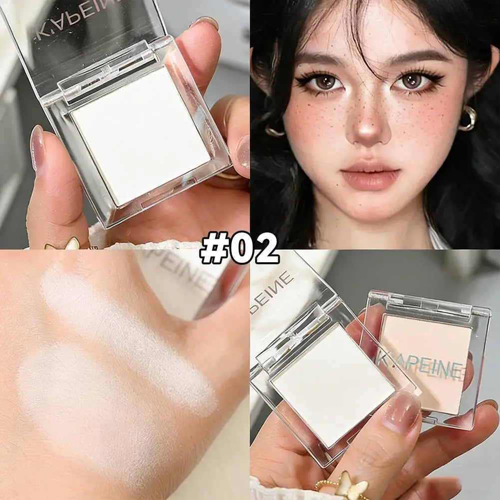 Matte White, Black With Subtle Sparkle, Brightening Eyeshadow Tray For Long-Lasting, Delicate Makeup, As A Highlight Cosmetics